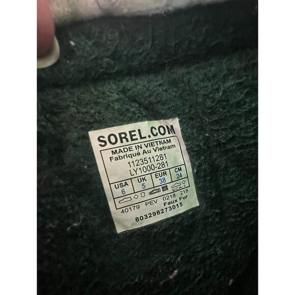 Sorel Boots Womens Size 6 Brown Tan Black Caribou Waterproof Winter Warm - Picture 7 of 10